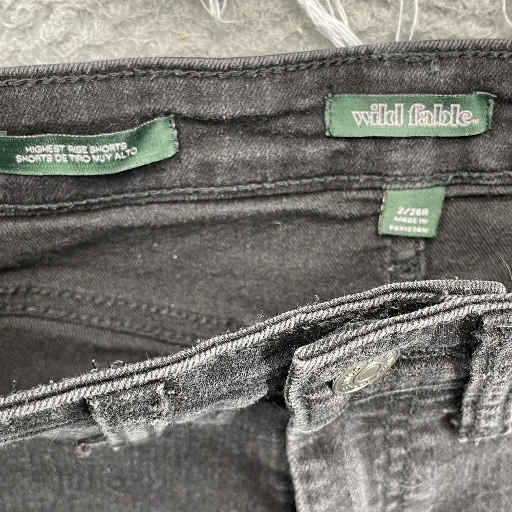 Denim Jean Shorts Lot 2‎ Women's 25* Bermuda High Preppy Y2K 90's Retro Academia
